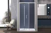 Box doccia 70 cm a SOFFIETTO apertura laterale a libro H195 cm CHIARA Cromato