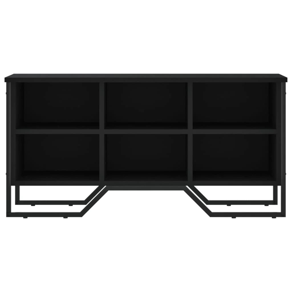 Scarpiera mobile contenitore per scarpe mobile per ingresso/corridoio/soggiorno 90 x 38 x 45,5 cm legno ingegnerizzato nero 02_0022029
