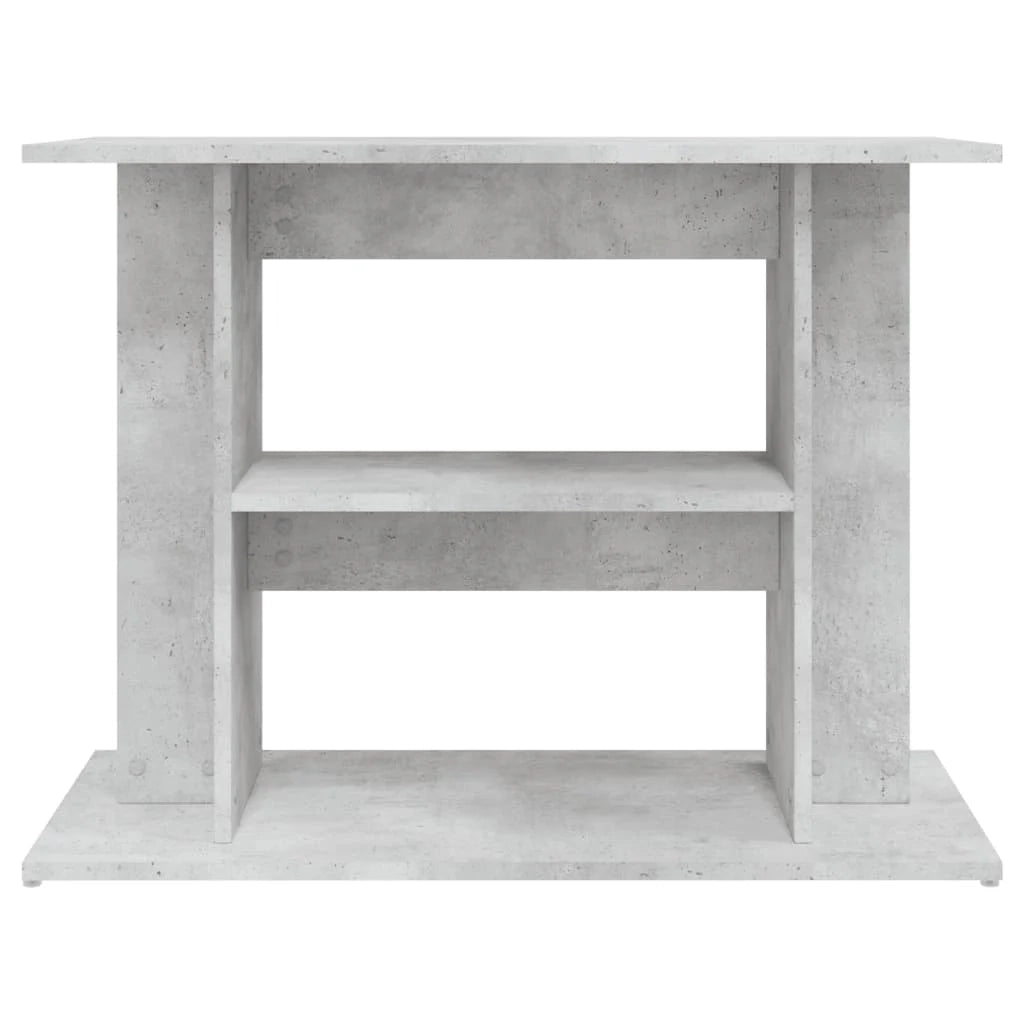 Base per mobiletto per acquario 80 x 35 x 60 cm legno ingegnerizzato grigio 02_0045069
