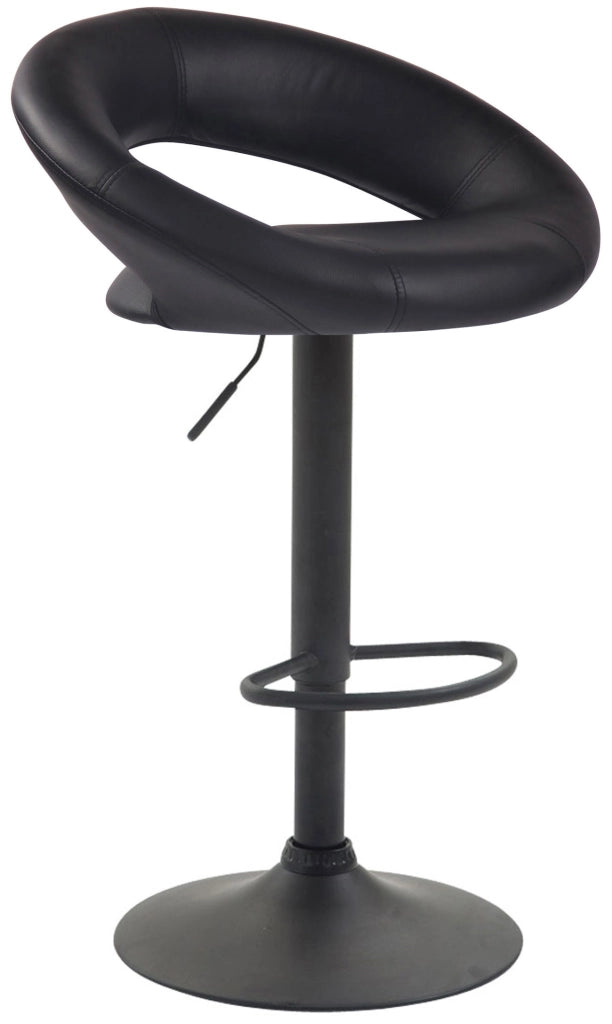Sgabello Cucina Olinda In Similpelle nero,nero