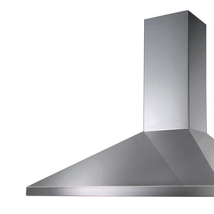 Cappa camino flaminia in acciaio faber - serie egea plus x a90