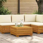 Tavolo Laterale da Giardino Legno di Acacia Massello Marrone 42022428