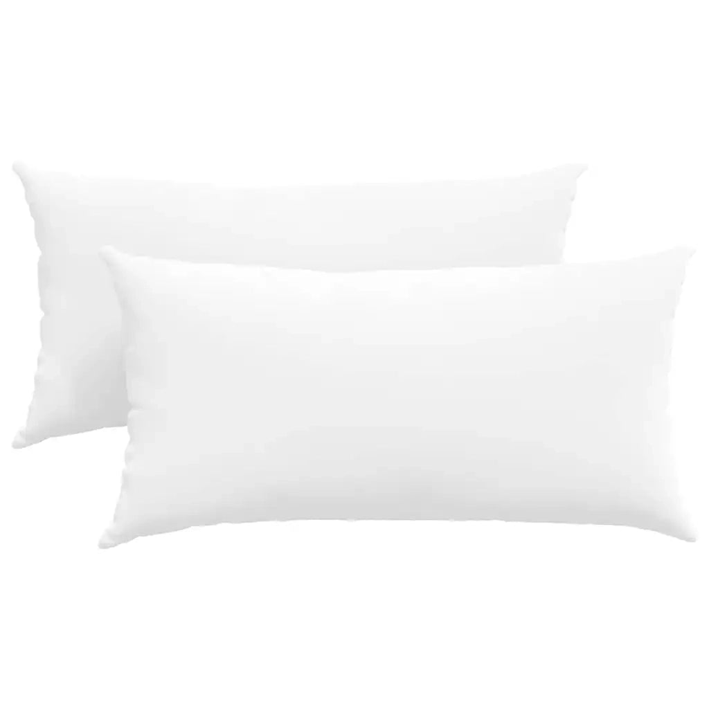 Cuscini da Divano 2 pcs Bianco 80 x 40 cm Tessuto