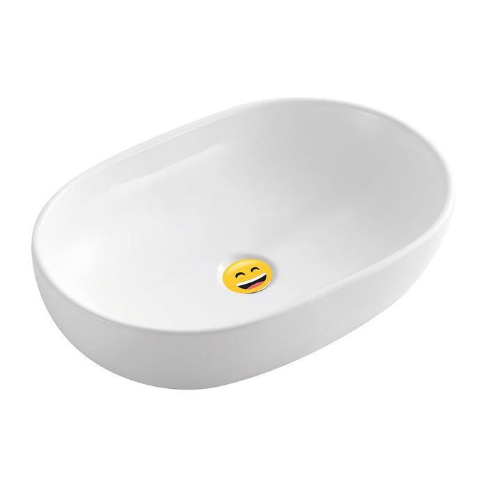 Tappo per piletta da 1"1/4 con faccia smile per decoro