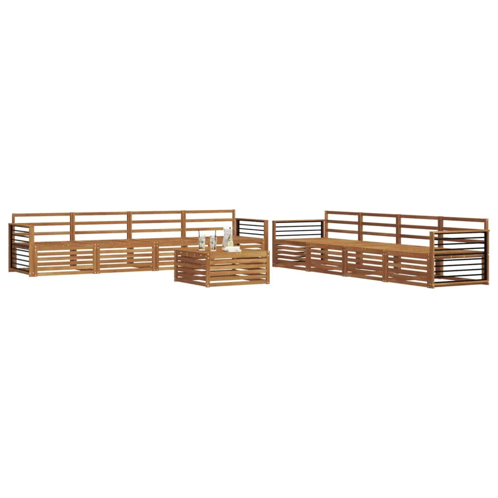 Set di divani da esterno 9 pcs Naturale 3373229