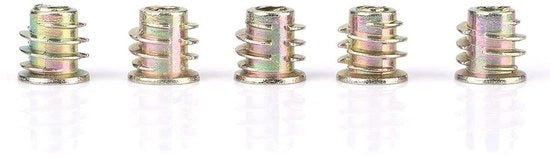 Viti a sezione a 6 facce per mobili - viti a sezione a 6 facce con dado - M4 x 8 con coperchio (50 pezzi)