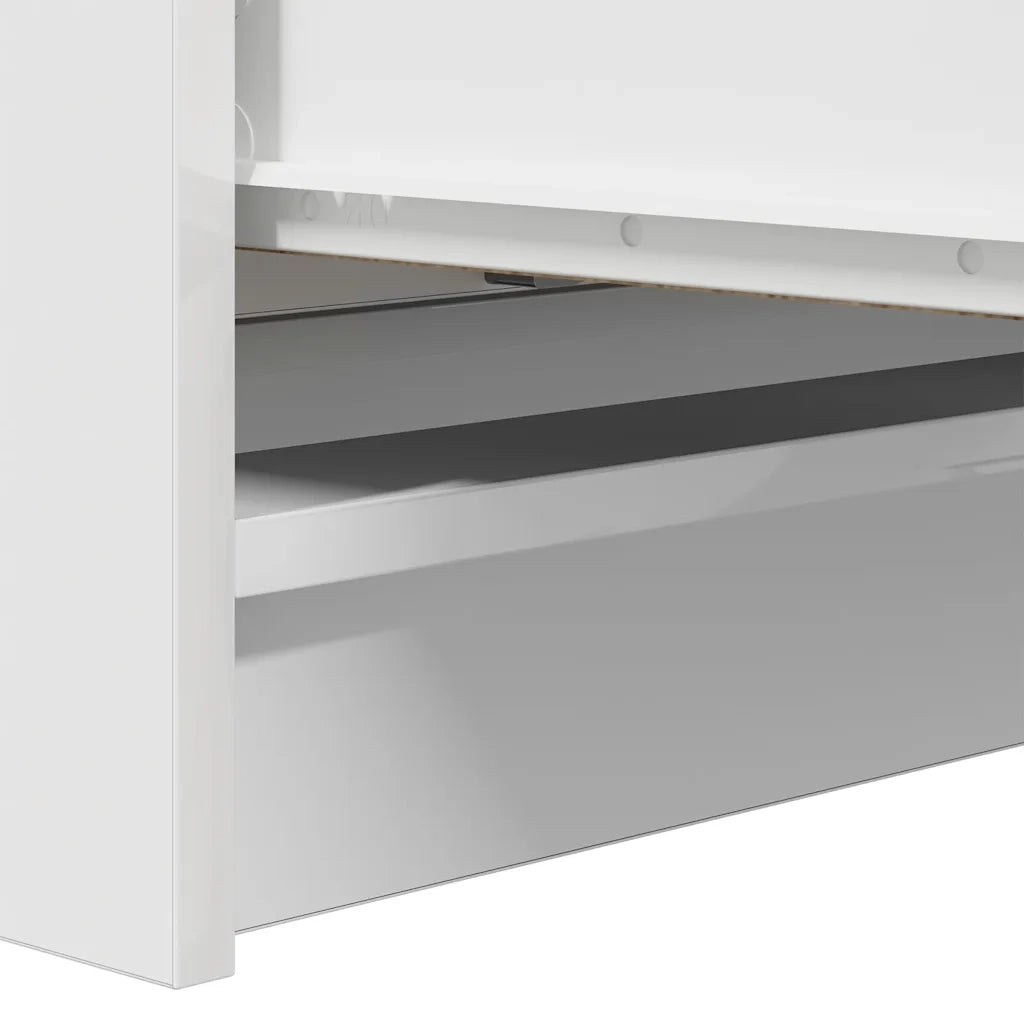 Credenza | Madia | Buffet da pranzo | Armadio da pranzo Bianca 80x35x99 cm in Legno Multistrato