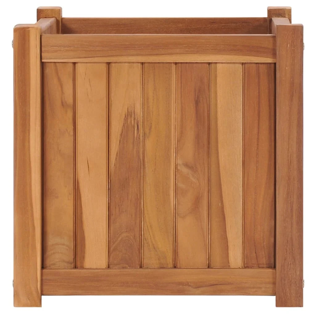 Fioriera rialzata per piante e fiori terrazza/giardino 40 x 40 x 40 cm legno massello di teak marrone 02_0039230