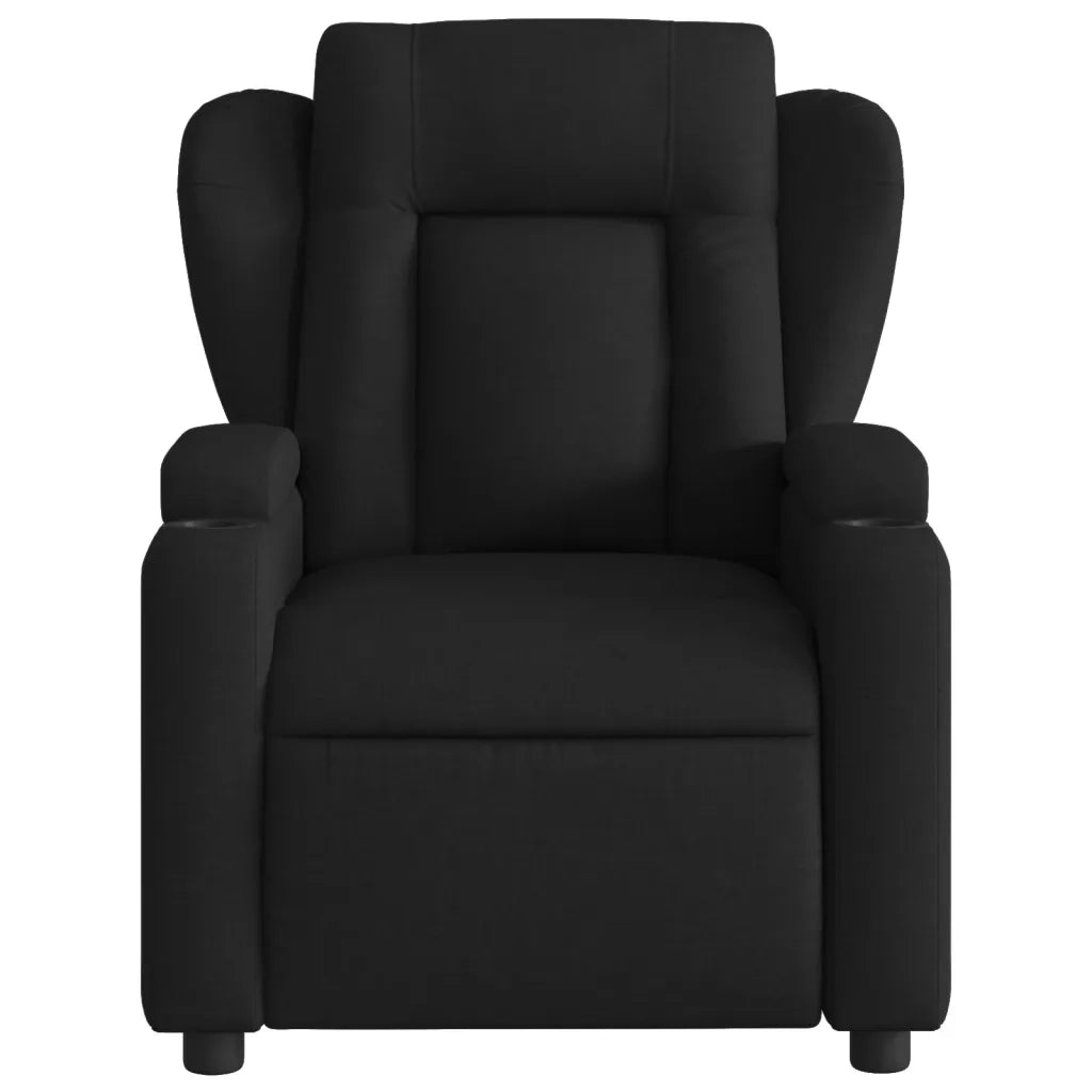 Divano Sedia-Poltrona Reclinabile in Tessuto Nero 867090