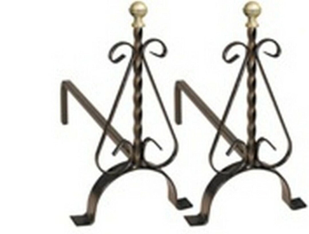 Alari Grandi Per Camino 41X15X40H Artiginaferro - Artigianferro