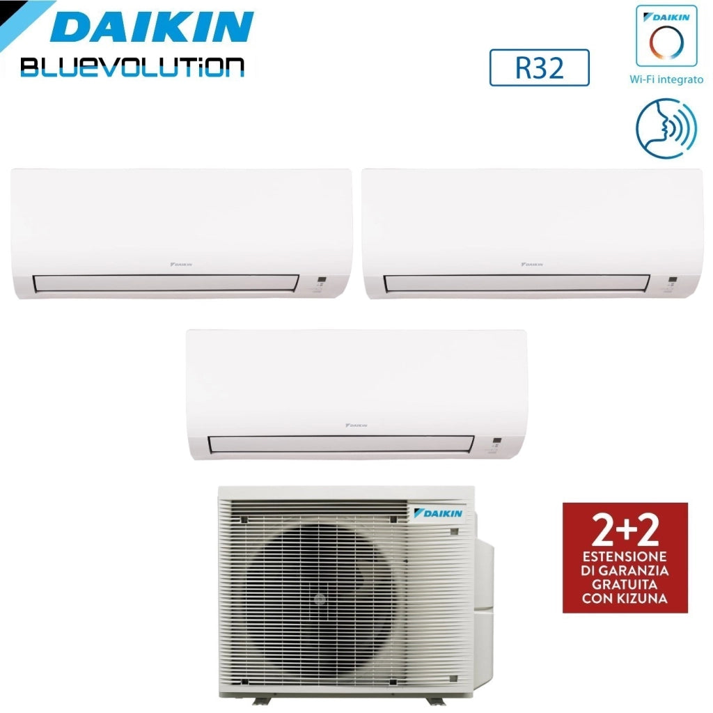 Condizionatore Daikin Trial Split COMFORA 9+9+12 con 3MXM52A R-32 Wi-Fi Integrato
