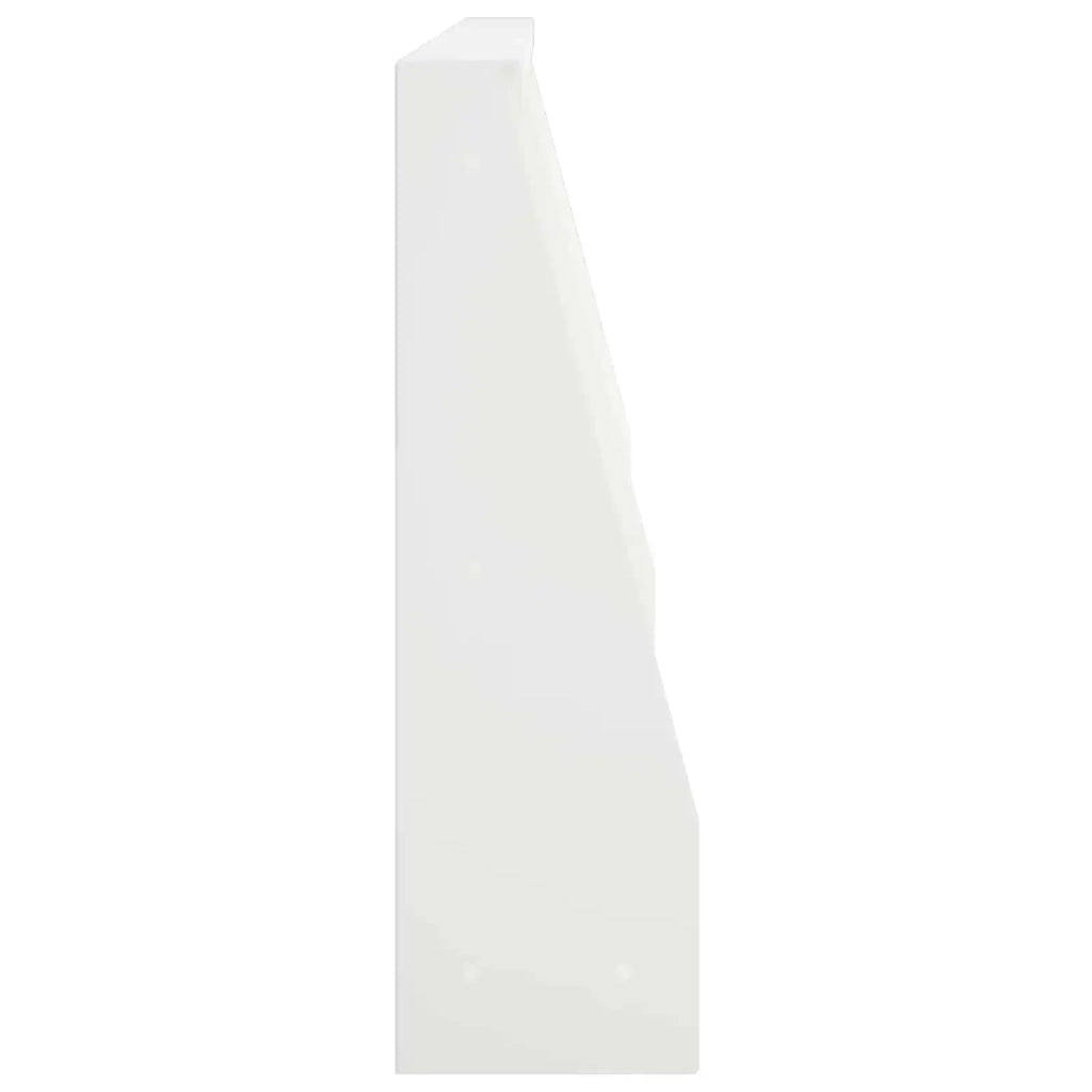 Muro di contenimento 6 pz 80 x 12 x 30 cm Acciaio Bianco 3449178