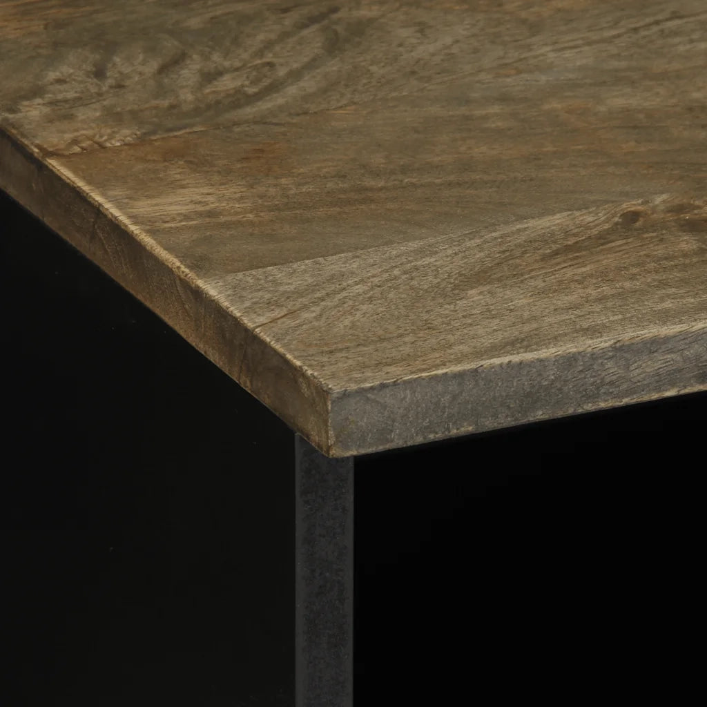 vidaXL Mobile Porta TV Grigio Chiaro 70x33,5x46 cm in Legno Mango