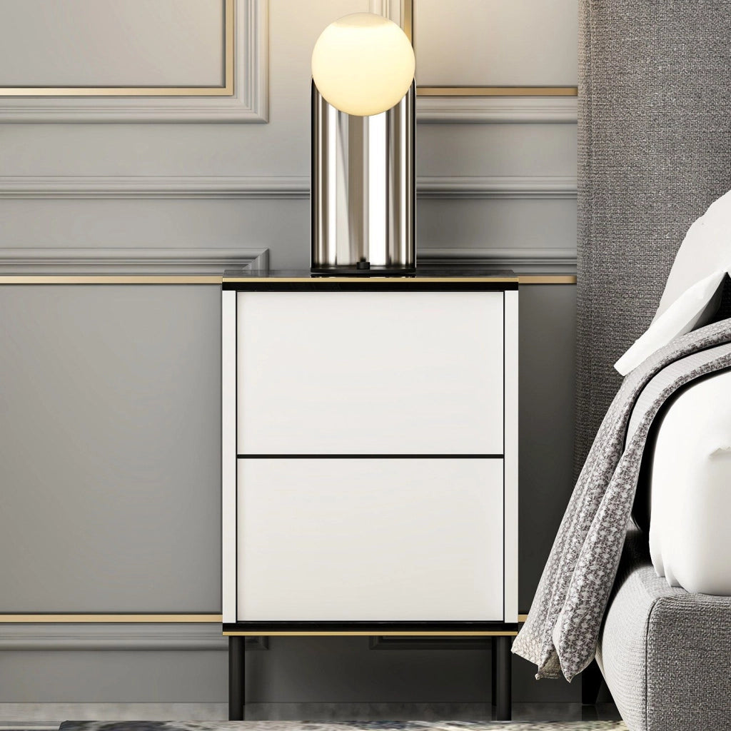 Vestone, Comodino un Ripiano, 40x35x60h cm Bianco
