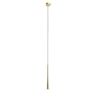 Lampada a sospensione oro minimal tubo 40cm LED 7W Maxlight