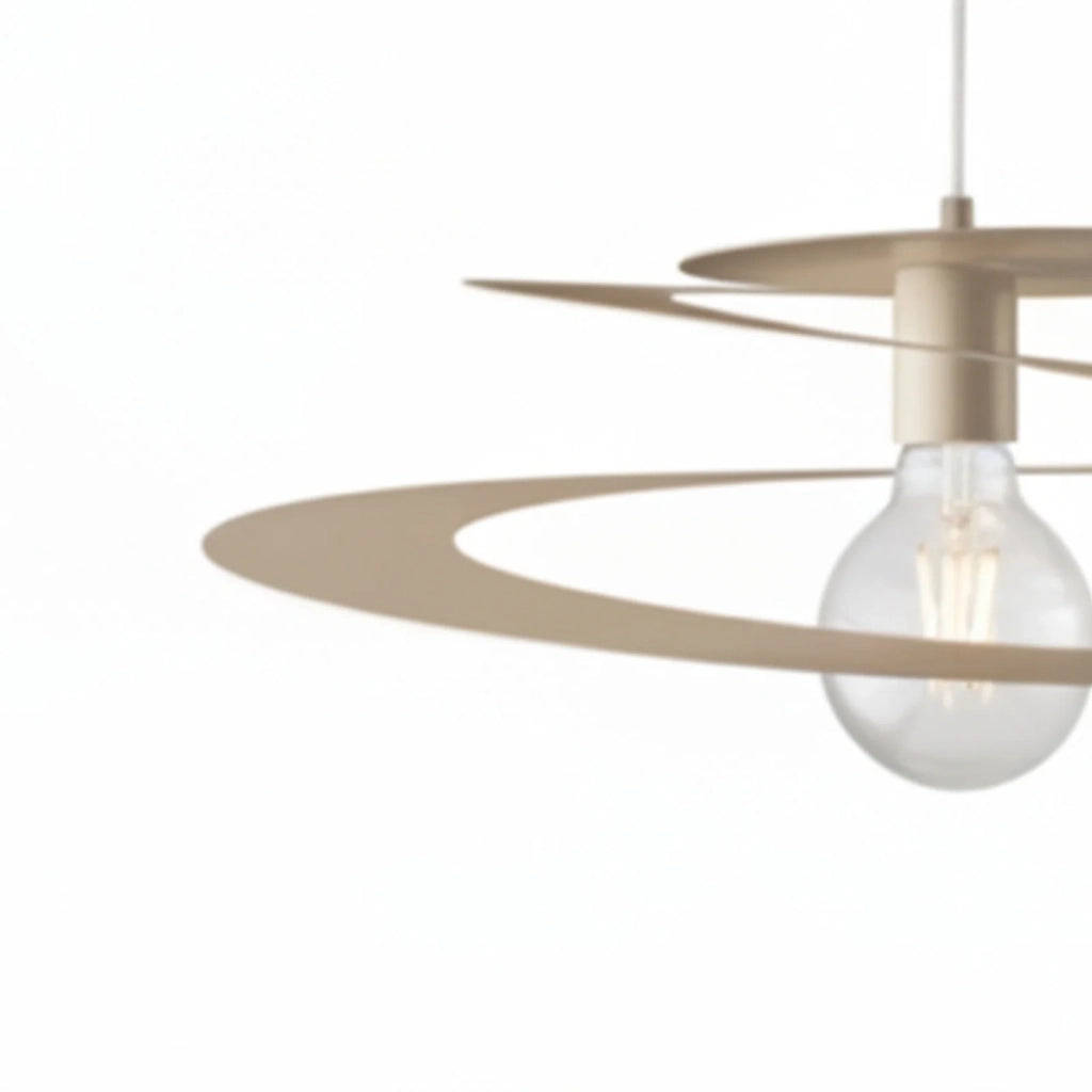 Sospensione Spring 1 Luce Tortora Altezza Regolabile Luceart Design