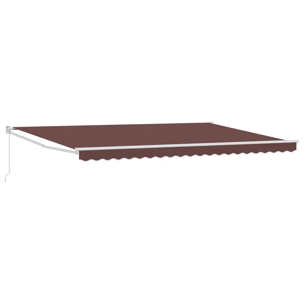 Tenda Sole Retrattile Manuale 500x300 cm Marrone
