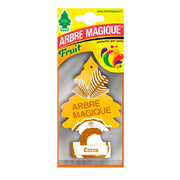 Trade Shop - Arbre Magique Mono Deodorante Profumatore Per Auto Profumazione Fragranza Cocco -
