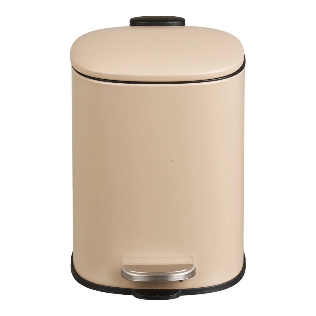 Pattumiera Lodi, Beige, Metallo, 21x17x23 cm