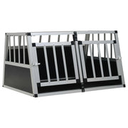 Trasportino per cani con doppia porta 89 x 69 x 50 cm nero 02_0000063