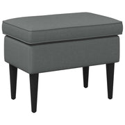 Poggiapiedi Grigio Scuro 55 x 35 x 41 cm Tessuto