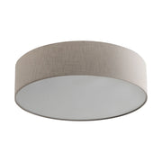 Plafoniera VIVIEN 58cm con Paralume Cilindrico in Tessuto Avorio e Attacco E27 per Illuminazione Soffitto - Rossini Group