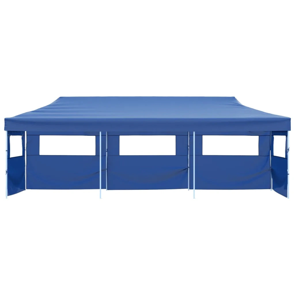 Tenda Pieghevole Pop-Up con 5 Pareti Laterali 3x9 m Blu cod mxl 57559