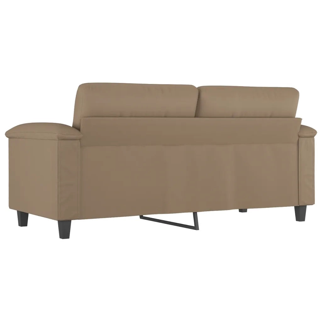 Divano a 2 Posti-Sofa 2 Posti Cappuccino 140 cm in Similpelle 565604