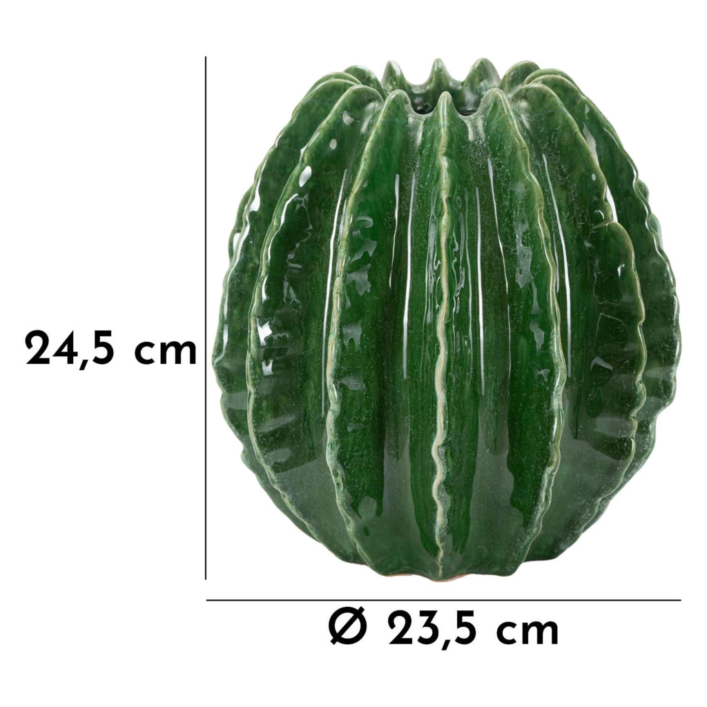 Fafamofa, Vaso Disegno con Cactus, Verde
