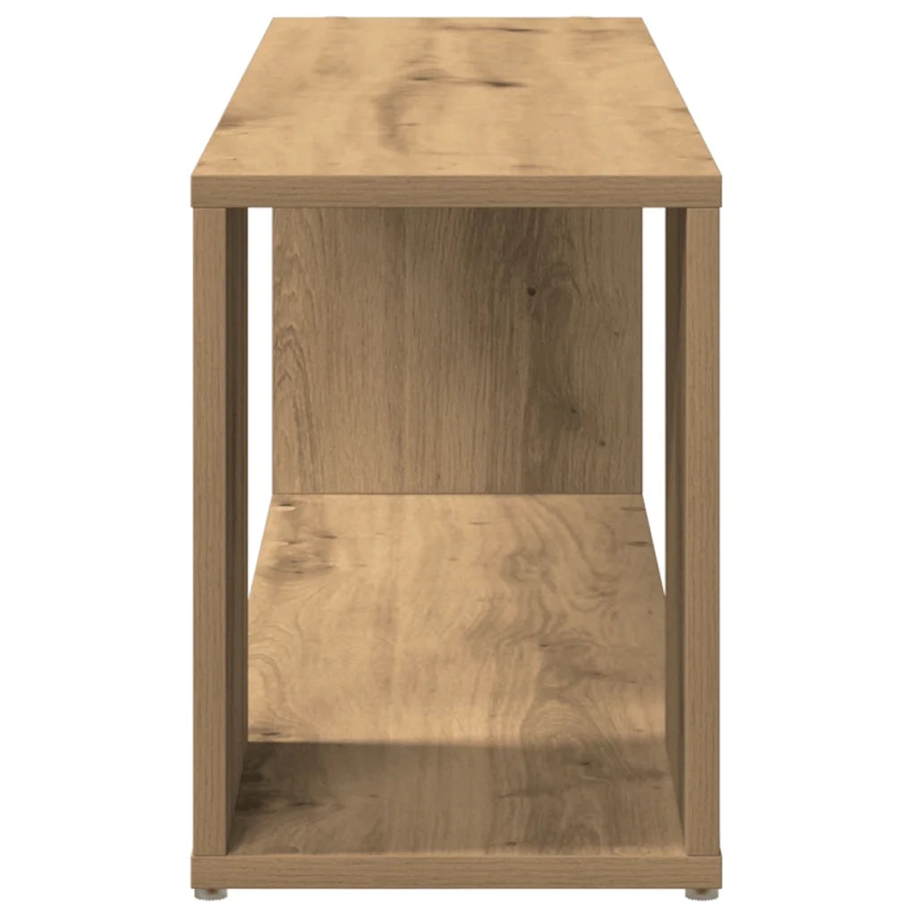 Mobile TV-Credenza per TV-Console TV Rovere Artigianale 100x24x32 cm in Legno Multistrato