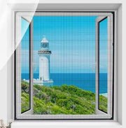 Magnetico per finestra - 100*150cm - finestra antizanzare - senza perforazione - adatto per finestre di tetto e camere da letto - magnetico autoadesivo - cancello autoinstallabile - rimovibile - antizanzare