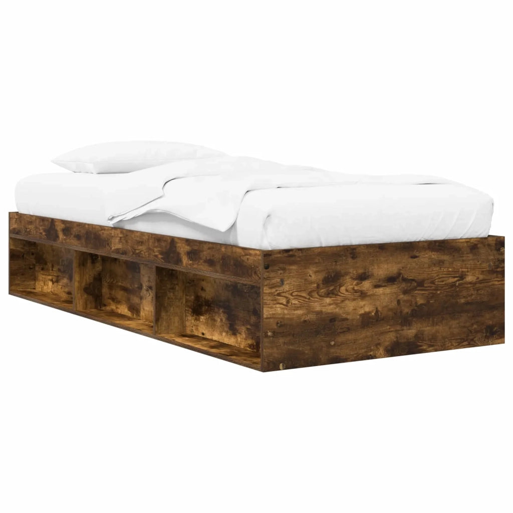 Telaio del letto con storage Rovere Fumo 80 x 200 cm 3429519