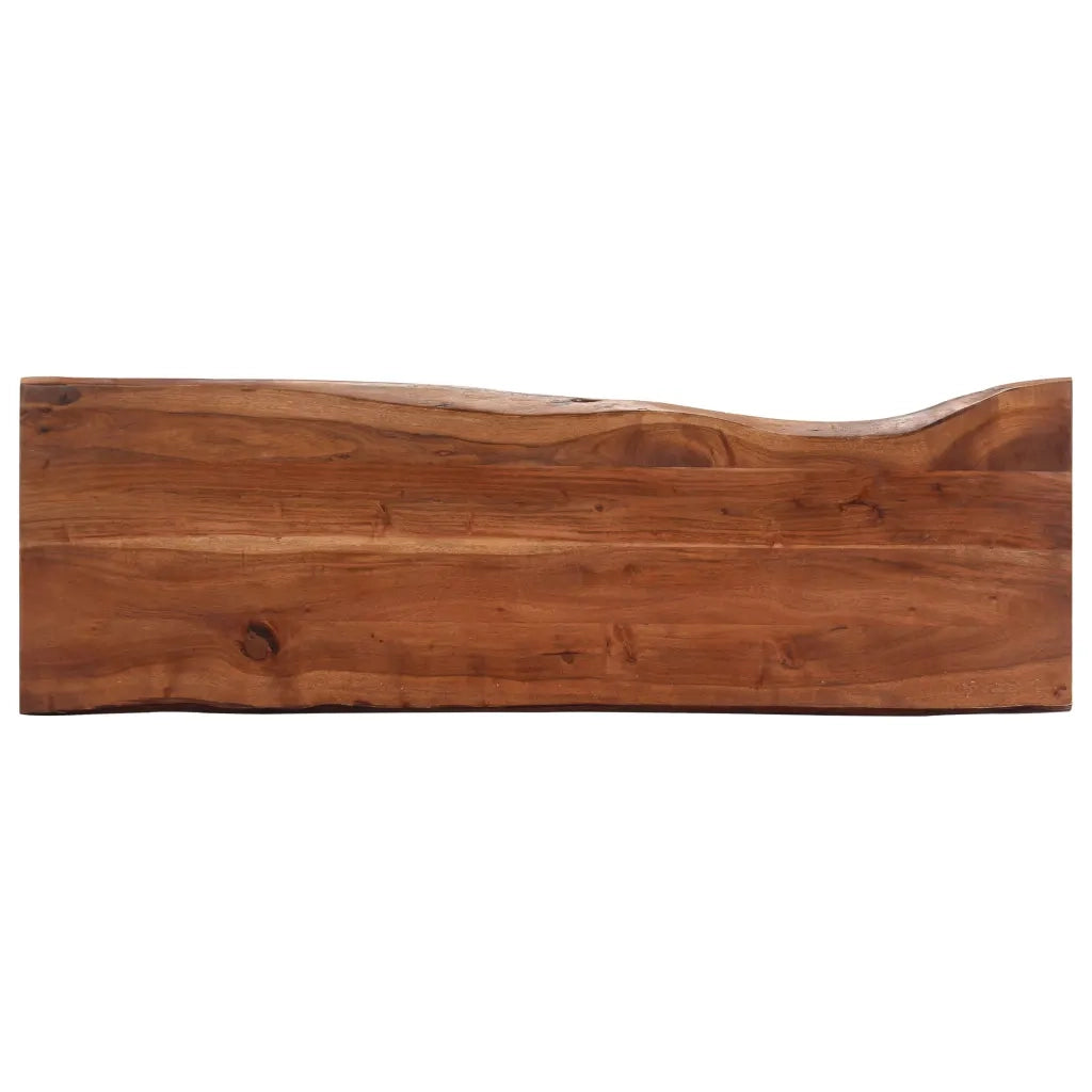 Tavolo Consolle 115x35x76 cm Legno Massello e Ferro 247830