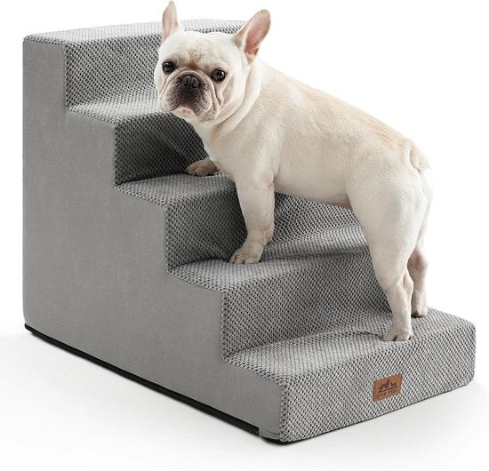 Trappola per animali per cani piccoli 50 cm larga trappola per animali per auto letto alta 60 cm trappola antiscivolo per animali per gatti anziani cuccioli cani piccoli medi 75 x 50 x 60 cm 5 livelli.