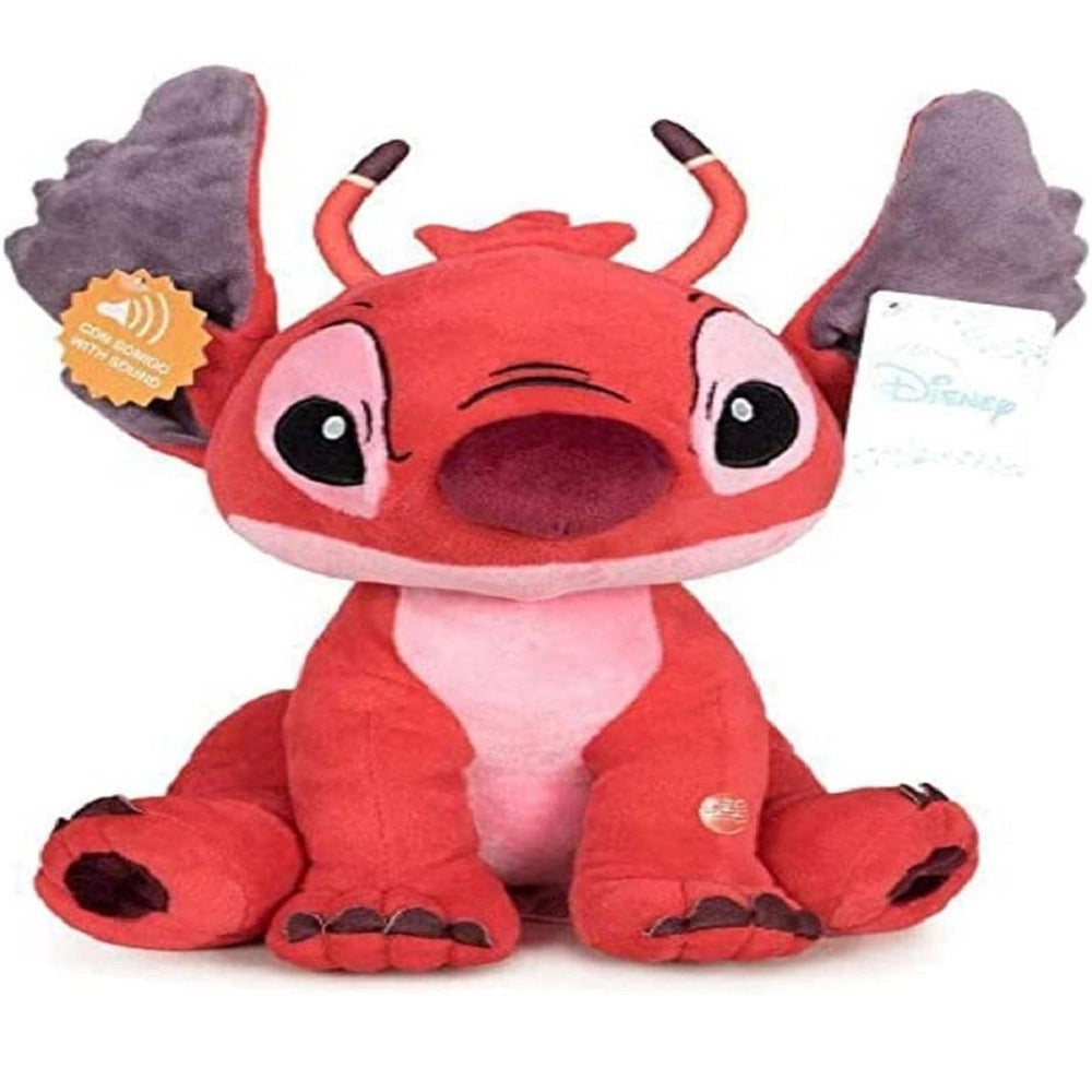 Trade Shop - Stitch Morbido Peluche Rosso 60cm Pupazzo Sonoro Parlante Bambini Lilo & Stitch -