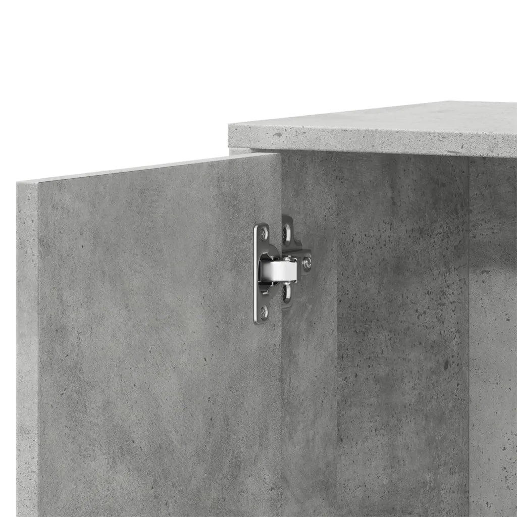 Credenze 2 pz Grigio Cemento 60x31x70 cm in Legno Multistrato 3276556
