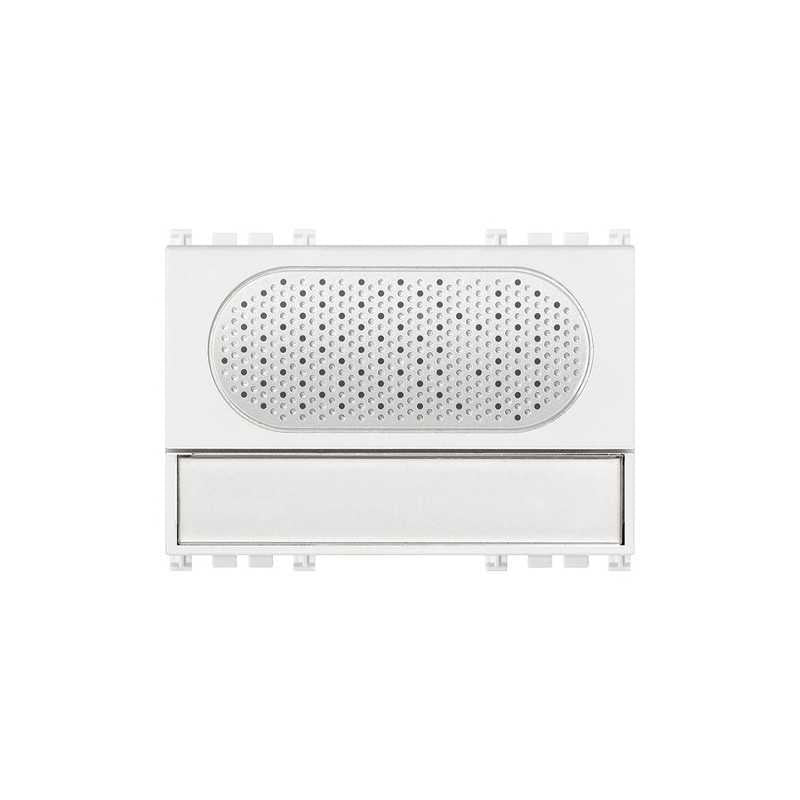 19577.B Pulsante di Chiamata due Fili Bianco Arkè