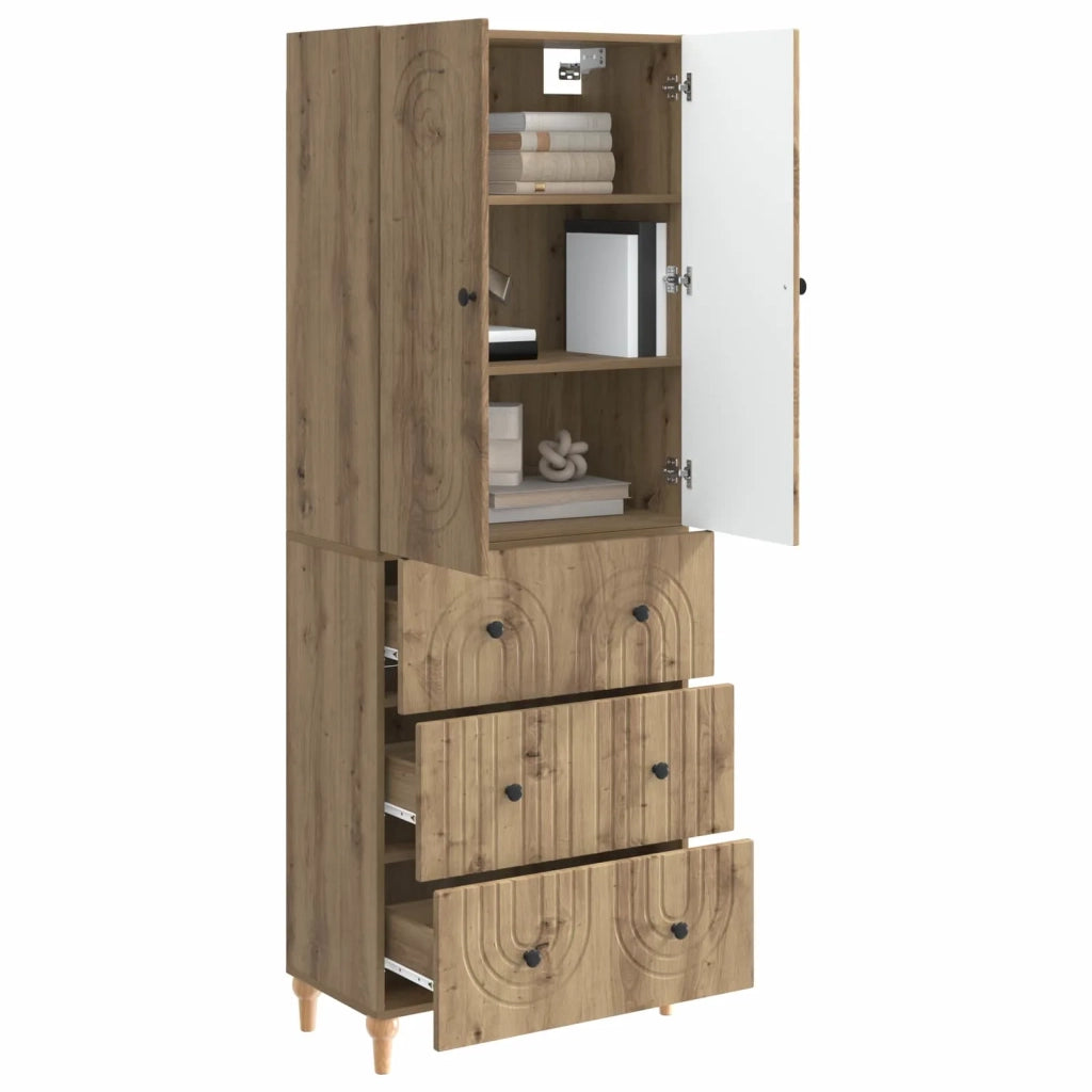 Set di armadi 2 pcs 66 x 34,5 x 90 cm Legno ingegnerizzato