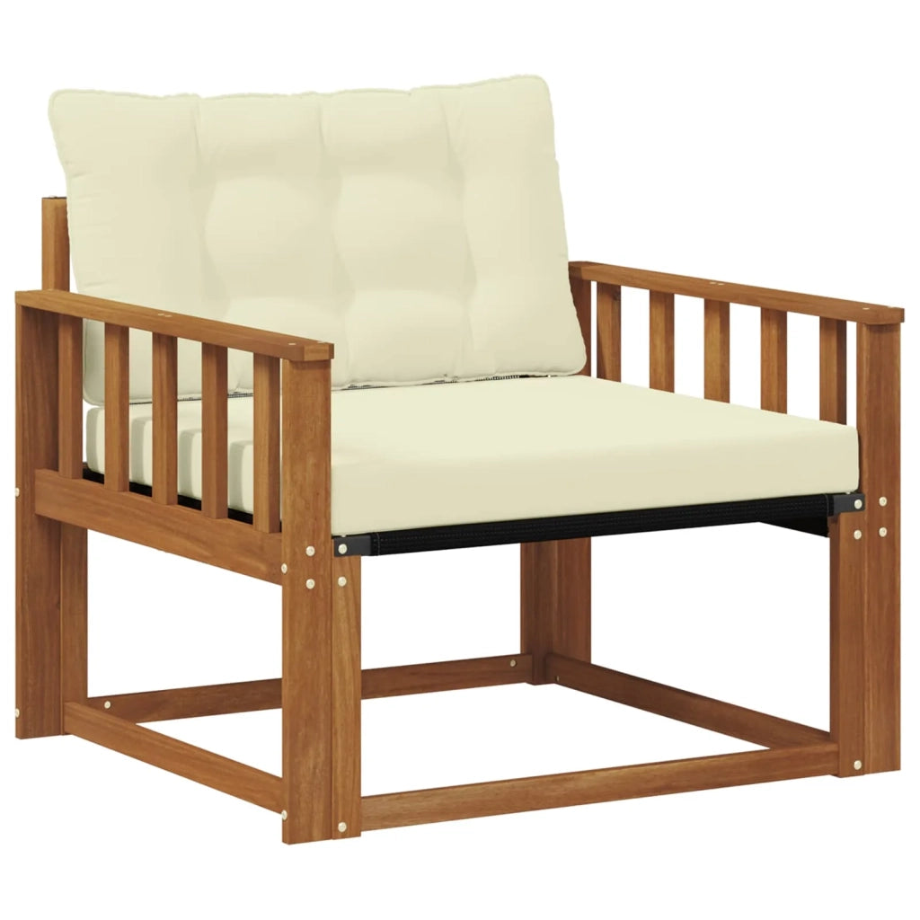 Set di divani da esterno-Sofa da giardino Legno di Acacia Massello e Textilene 135958