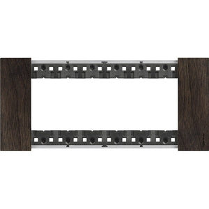 Placca Bticino Living Now 6 moduli colore legno Noce KA4806LG