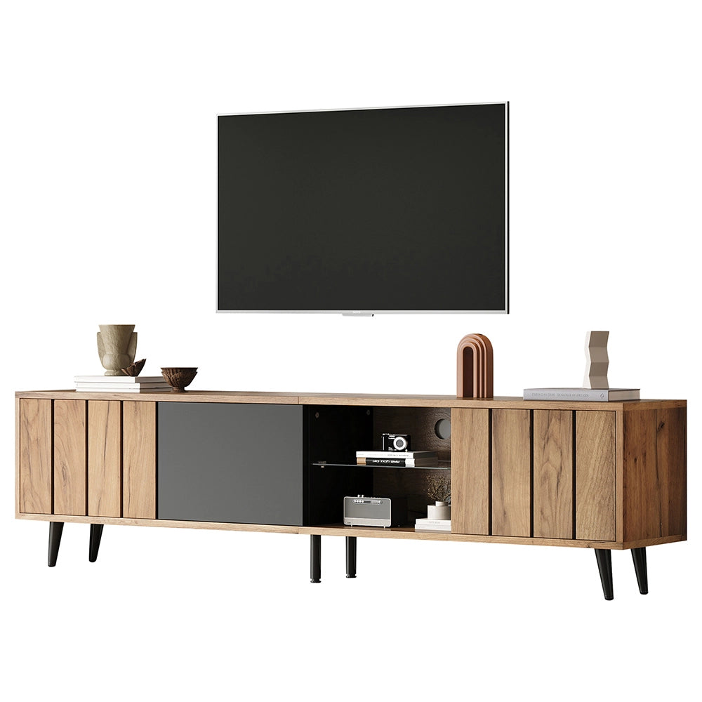 Mobile TV basso - Xylo - 175x31.5x45 cm 3 ante