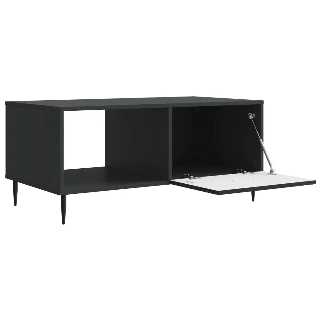 Tavolino da salotto | Tavolino da caff¨¨ | Tavolino da Soggiorno Nero 90 x 50 x 40 cm Legno ingegnerizzato
