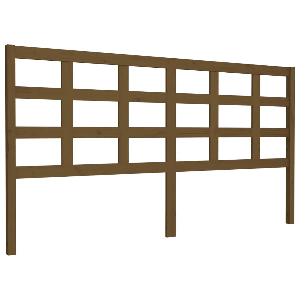 Testiera per Letto ambra 185,5x4x100 cm Legno Massello di Pino 817908
