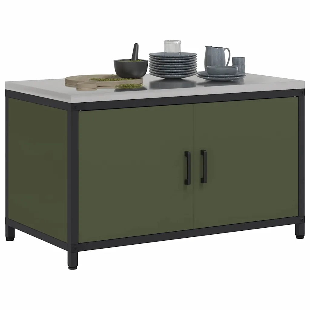 Stoccaggio in cucina Verde oliva 60 x 50 x 92 cm Acciaio