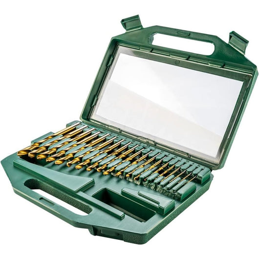 Topex 60h739 punte per metallo, , hss-tin, 1,0-10,0 mm, 19 p ds