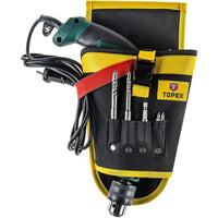 Topex 79r415 fondina per elettro routensili, 4 scomparti per punt