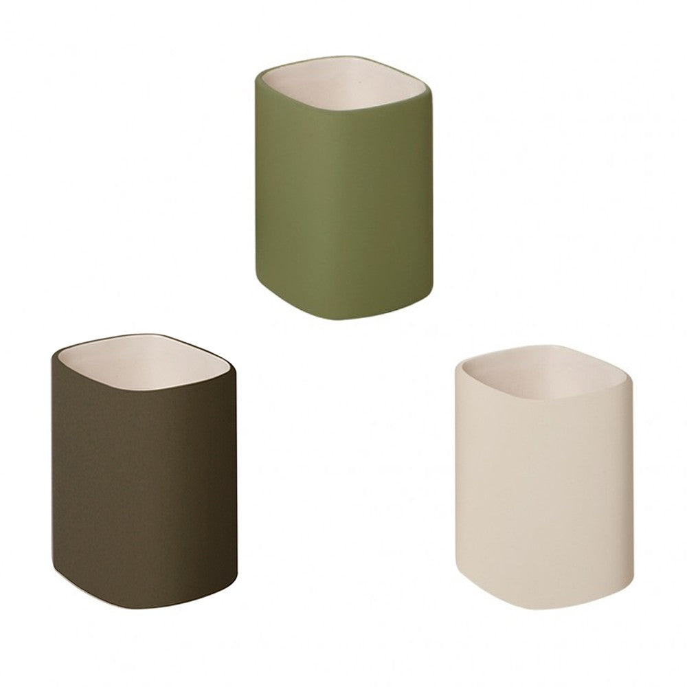 Bicchiere ceramica e legno - serie twin