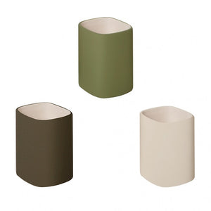 Bicchiere ceramica e legno - serie twin