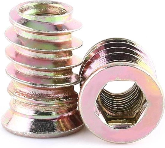 Mezza luna in acciaio al carbonio verniciato - viti a dado M6/M8/M10 - set di viti a dado a tutta vite.