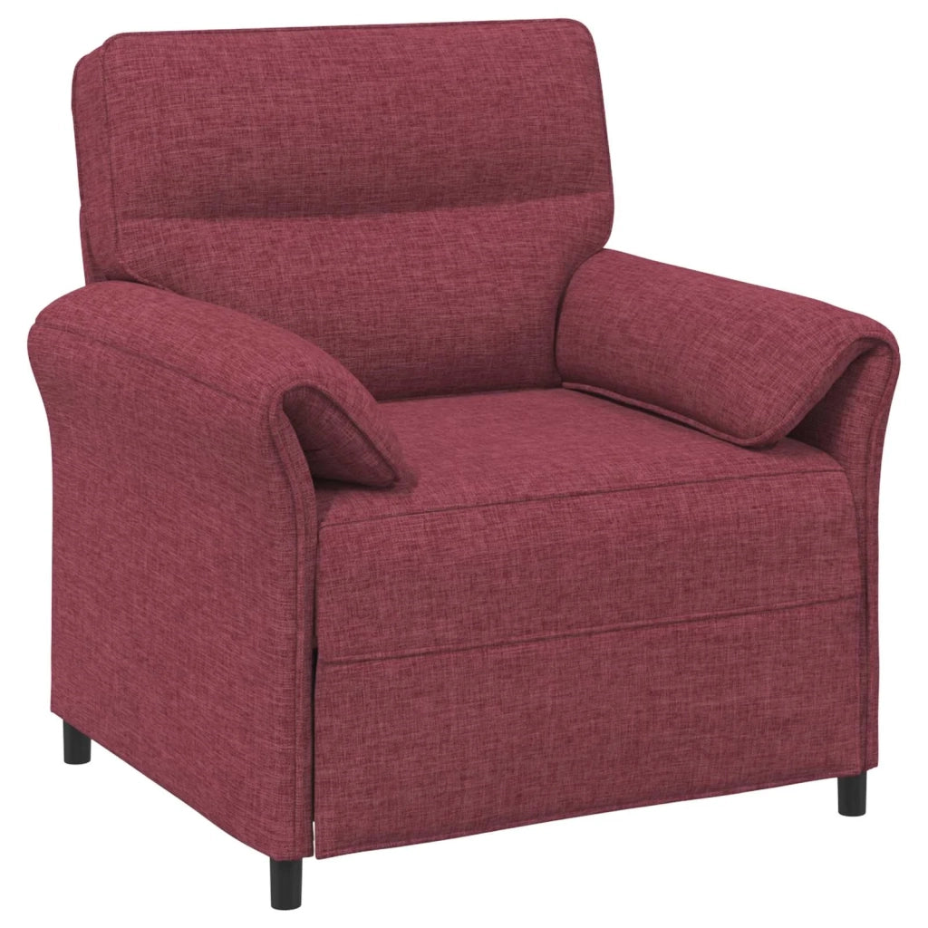 Set di divani 2 pz Rosso Vino Tessuto 3424846